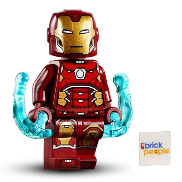 LEGO Superheroes: Iron Man Silver Hexagon on Chest and Power Blasts