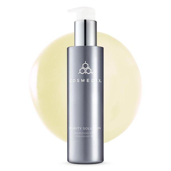 COSMEDIX Cleansing Oil for Face - Purity Solution, Nourishing Deep Cleansing Oil - Makeup Remover & Oil Cleanser for Face Gently Removes Dirt - Argan Oil Facial Wash for Soft & Hydrated Skin