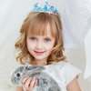 AMCAMI Mermaid Crown Seashell Mermaid Headbands For Women Fish Scale Hair Accessory Little Mermaid Party Decorations Birthday Girl Headband Mermaid Birthday Outfit Mermaid Costume