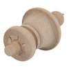 Turned Birch Wooden Finial | 3 1/2 Height | Unfinished Wood Finials for Crafts, Decorative Finials for Birdhouse, Grandfather Clock, Curtain Rod, Rocking Chair, Bed Post | UA-99-BWF