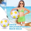 Chivao 12 Pieces Inflatable Ball Soccer Ball Softball Volleyball Basketball Football 16 Inch Beach Balls Party Favors Summer Swimming Pool