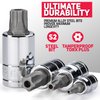 Neiko 10085A Tamperproof Torx Plus Bit Socket Set | 12 Piece | 8 IPR - 60 IPR | 5 Point Star | Cr-V and S2 Steel | High Impact ABS Blow Molded Case