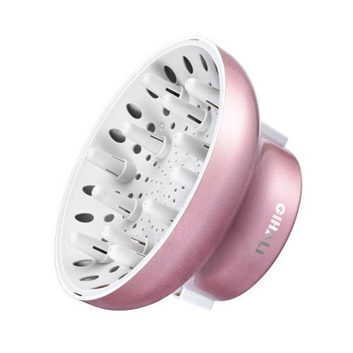 Universal Hair Diffuser “Super Sturdy” 1.7 Inch to 2.6 Inch for Natural Curly and Wavy Hair, Hair Dryer Attachment (Rose Gold)