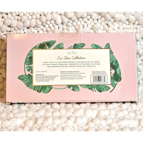 Nicole Miller Lip Gloss Set, 12 Shades, Moisturizing Formula
