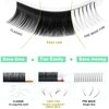 Easy Fan Volume Lashes D-0.03-14 Volume Lash Extensions Rapid Blooming Lashes Mega Volume Lash Extensions Rapid Blooming Eyelash Extensions 9 to 20 mm Flowering Lash Extensions C D curl(D-0.03,14mm)