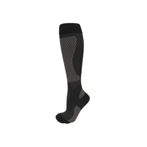 BriteLeafs Sports Compression Socks (Medium, Black) - 20-30 mmHg Firm Support, Graduated Supports Best for Performance & Recovery