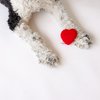 Midlee Plush Red Heart Valentine's Day Dog Toy (Small)