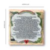 BANBERRY DESIGNS Pet Memorial Plaque - The Rainbow Bridge Story - Desktop Keepsake Plaque for The Loss of a Dog or Cat. Measures 6 1/4" X 6 1/4" and has an Easel Back.