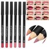 ANGGREK Lip Liner,Lip Pencil Waterproof Lip Liner Long Lasting 6pcs Lip Liner Professional Waterproof Matte Long Lasting Lip Pencil Pigmented Cosmetics(set 02)