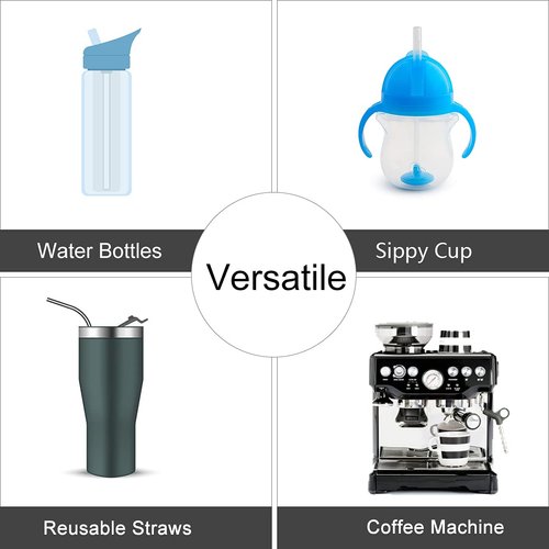 Kiemeu Metal Straw Cleaner Brush Set,Water Bottle Straw Brush Cleaner,Wire Pipe Cleaner Brush Set