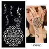 glaryyears Temporary Tattoo Stencil - 8 Sheets Henna Tattoo Template for Hand Finger Wrist Hollow Body Paint Henna Stencil Airbrush Painting for Women Girl Body Art