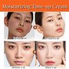 New Irven Five Vitamin C Tone-Up Cream, Brightening Face Moisturizing Makeup Cream Deep Hydration Toning Light Cream Conceal Pores,Tone Correcting BB Cream Tone-Up Lazy Concealer Face Cream
