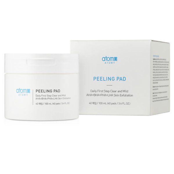 Atomy Peeling Pad - Daily Skin Care for Skin Exfoliation and Hydrating, 40 Sheets, Made in Korea