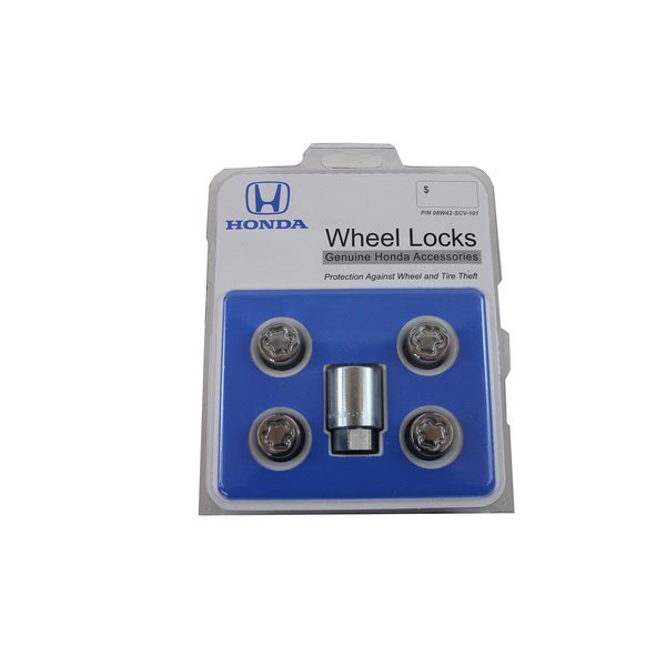 Honda Genuine Accessories 08W42-SCV-101 Alloy Wheel Lock,Chrome