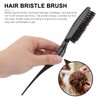 Ipetboom 1PC Teasing Brush -Teasing Comb with Rat Tail Pick for Hair Sectioning for Edge Control, Backcombing, Smoothing, and Styling Thin & Fine Hair to Create Volume Natural Hair Wig Pick Salon