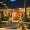 OuMuaMua Hawaiian Luau Party Decorations, Aloha Party Decorations, Tiki Decorations Aloha sign with Lights for Summer Aloha Moana Hawaii Luau Party Decorations, Tropical Birthday Tiki Party Supplies