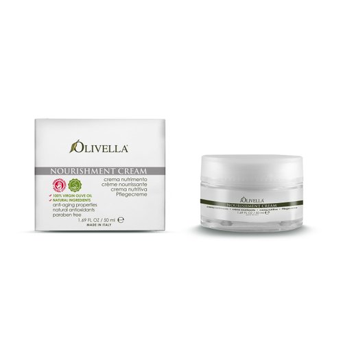 OLIVELLA Nourishment Face Cream, Olive, 1.69 Fluid Ounce