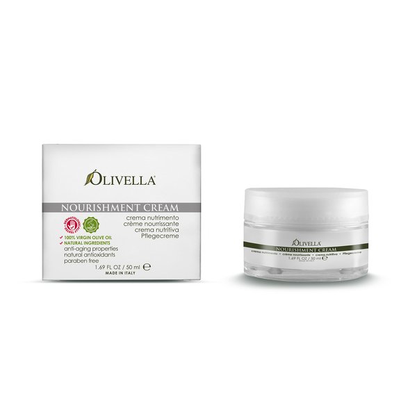 OLIVELLA Nourishment Face Cream, Olive, 1.69 Fluid Ounce