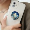 Ksadiye Phone Grip with Expanding Kickstand,Cell Phone Collapsible Stand Color Stone Design for Smartphones