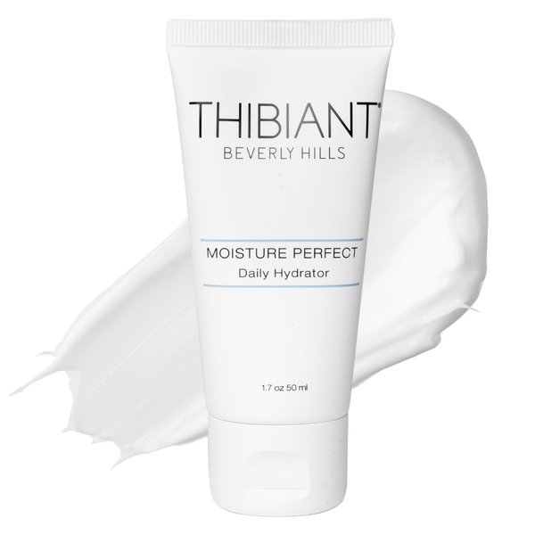 Thibiant Beverly Hills Moisture Perfect Daily Hydrator| Anti Aging Face Cream | Hydrating Moisturizer | Vitamin C | Collagen | Skin Firming and Lifting Cream for All Skin Types, Paraben Free, 1.7 Oz