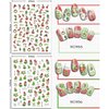 6 Sheets Christmas Nail Art Stickers 3D Christmas Nail Decals Self Adhesive Xmas Tree Nail Stickers Holiday Winter Nail Designs Xmas Nail Stickers for Women Girls Kids Christmas Nail Decoration
