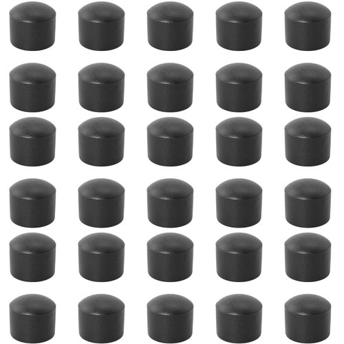 SQXBK Foosball End Cap 30PCS 15.8mm Black Foosball Table Rod Safety Rubber End Caps Flexible Pipe Post Rubber Cover Tip Protectors