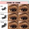 SY SHUYING 20mm Mink Lashes 3D Real Mink Eyelashes Fluffy Dramatic False Eyelashes 6D Wispy Long Thick Luxury Volume Fake Eye Lashes (3 Pairs, Doll Honey Queen)