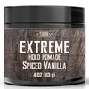 Viking Revolution Spiced Vanilla Hair Pomade for Men - Extreme Hold Hair Gel for Men Water Based - Mens Pomade Extra Firm Mens Hair Pomade Strong Hold - High Shine Mens Hair Cream (4oz)
