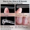 Nano Glass Nail Shiner Kit, Multi-Purpose Nail Buffer for Shaping Buffing and Polishing Natural Nails, Fine Crystal Nail Files Set, Professional Manicure Tools for Home and Salon Use, 2 Pack