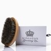 Kingston Grooming Co. Original Wave Brush for Men 360, Soft Boar Bristle Men’s Hair Brush- Perfect for Hair, Beards or Waves- Travel Box Included