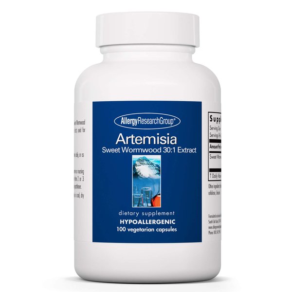 Allergy Research Group Artemisia Dietary Supplement - Microbial Balancer, Sweet Wormwood Extract, Hypoallergenic, Vegetarian Capsules, Gluten Free - 100 Count