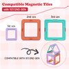 JAiiMen Magnetic Tiles Toys, Kids Building Blocks Set, 3D Magnet Tile Girls Boys STEM Toy Learning Educational Christmas Birthday Gifts for Toddlers 3 4 5 6 7 8+ Year Old