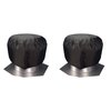 2 Pack Turbine Roof Vent Cover House, Black Roof Turbine Hoods Shield Canvas, Adjustable Drawstring Turbine Ventilator Cover (20"x20"inches)