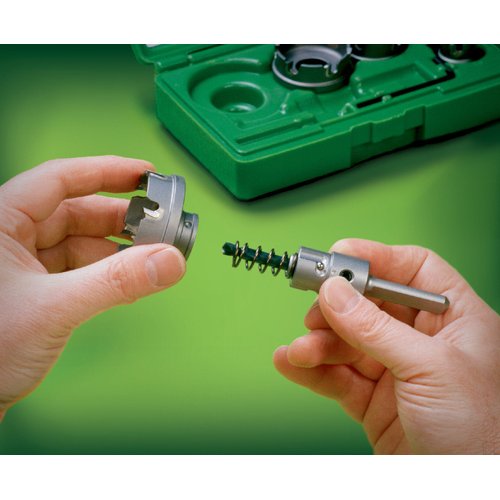 Greenlee 660 7-Piece Quick Change Carbide-Tipped Hole Cutter Set, 7/8" - 2"