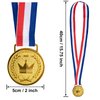 LZHZH 12 Pieces Gold Award Medals-Winner Medals Gold Prizes for Sports, Competitions, Party, Spelling Bees, Olympic Style, 2 Inches
