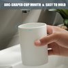Bathroom Tumbler 10.5oz Reusable Unbreakable Toothbrush Cup 300ml - Mouthwash Plastic Easy to Clean Toothbrush Holder - Adequate for Your Bathroom (PP 1PC, White)
