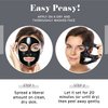No BS Charcoal Peel Off Face Mask - Deep Cleaning Blackhead Remover Mask - Painless Activated Charcoal Clay Face Mask. Includes Free Skincare Samples