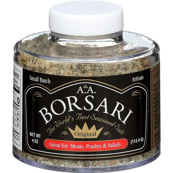 Borsari Original Seasoned Salt Blend - Gourmet Seasonings With Herbs and Spices - All Natural Seasoning for Cooking (Original 4 oz (Pack of 1))