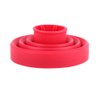 Universal Hair Diffuser Adaptable for Blow Dryers, Makeup Hair Styling Dryers Attachment for Curly or Wavy Hair, Hairdressing Accessory for Barber Salon (D-2.36“ Red Collapsible)