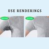 Vtrem Underarm Sweat Pads 600cm (236.22") Transpapent Armpit Prevent Sweat Sheet Disposable Perspiration Absorbent Sticker Absorbing Sweat for Men Women