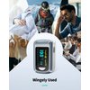 Pulse Oximeter HealthTree Oxygen Monitor Fingertip, Bluetooth Pulse Ox with Free APP, O2 Pulse Oximeter Finger and Heart Rate Monitor, 2 X AAA Batteries, Lanyard