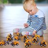 FANELEQU 36 Pack Pull Back Construction Engineering Vehicles Toy Playset, Mini Plastic Construction Excavator Trucks Car Toys for Boys Girls Kids Toddlers