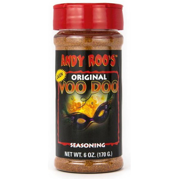 Andy Roo's Cajun VooDoo Seasoning, 6 Ounce Shaker