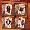12-Pack Halloween Temporary Tattoos - 2.9 x 4.7 Inch Skulls, Scars, Ghosts, Spiders, Eyeballs, Bloodstains, Nails Design - Perfect for Kids & Adults Halloween Party Cosplay