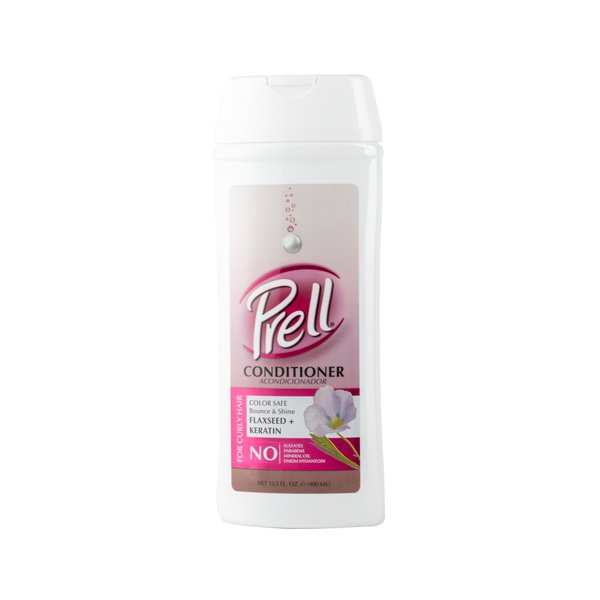 Prell Flaxseed + Keratin Color Safe Conditioner, Bounce & Shine for Curly Hair 13.5 fl.oz