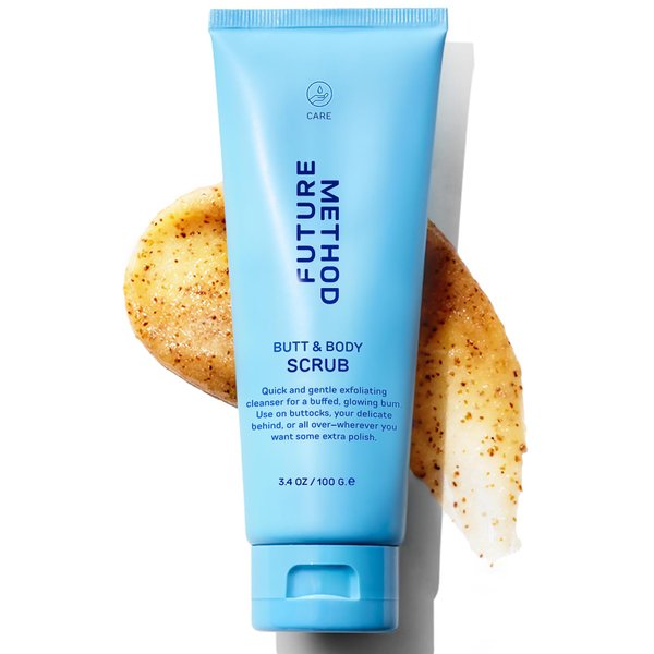 Body Scrub Exfoliating Cleanser - (3.04 oz) Butt Scrub with Hyaluronic Acid & Jojoba Oil - Clarifying & Hydrating Butt Exfoliator with Antioxidants & Vitamin C (Pack of 1)