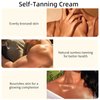 Self-Tanning Cream for Face and Body, Self Tanning Without The Sun, Streak-Free, Fake Tan & Quick Tan for Natural-Looking for Men & Women,Coconut