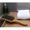JYHY Keratin Oil Infused Natural Wooden Massage Hair paddle Brush/Beauty SPA Massager Massage Comb/Big Size Hair Detangler Brush Improve Hair Growth,Metal Pins