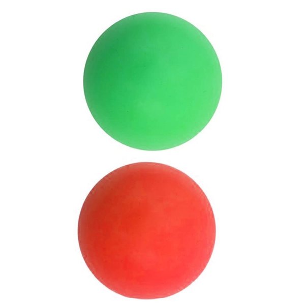 2 X Fetching Pet Balls Glow in The Dark Ball 3.5" Dog Cat Toys Puppy Chase Play