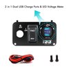 10L0L Golf Cart EZGO Key Switch Console Panel,Include DC 9V-48V Input 3.1A Fast Charge Dual USB Charger Sockets & Digital Voltmeter & Forward Reverse Switch for EZGO TXT & Medalist PDS